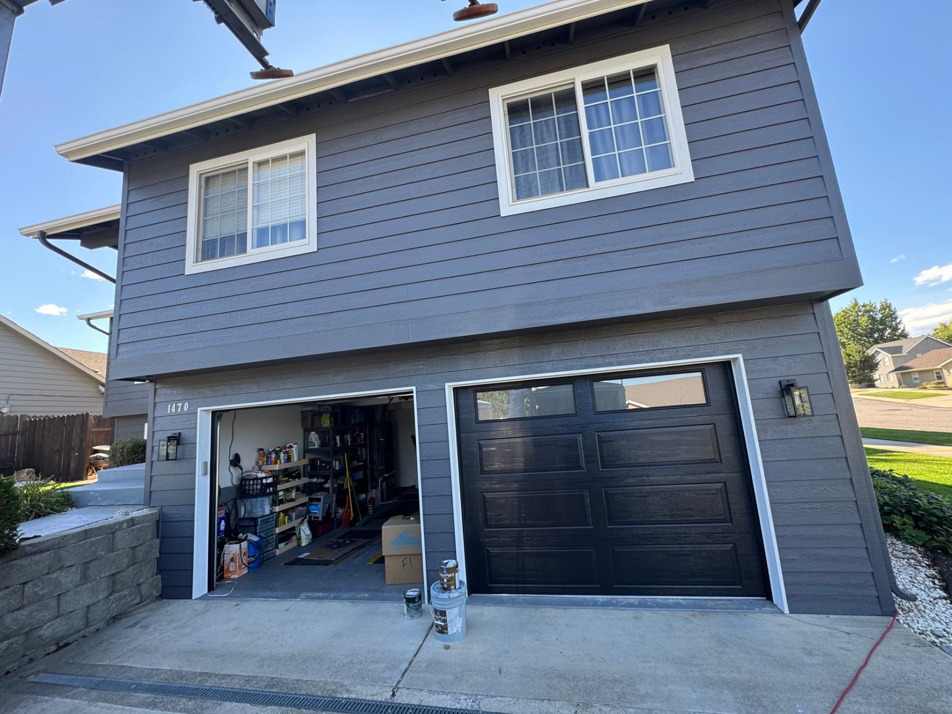 Exterior siding and trim repaint on an East Wenatchee, WA home