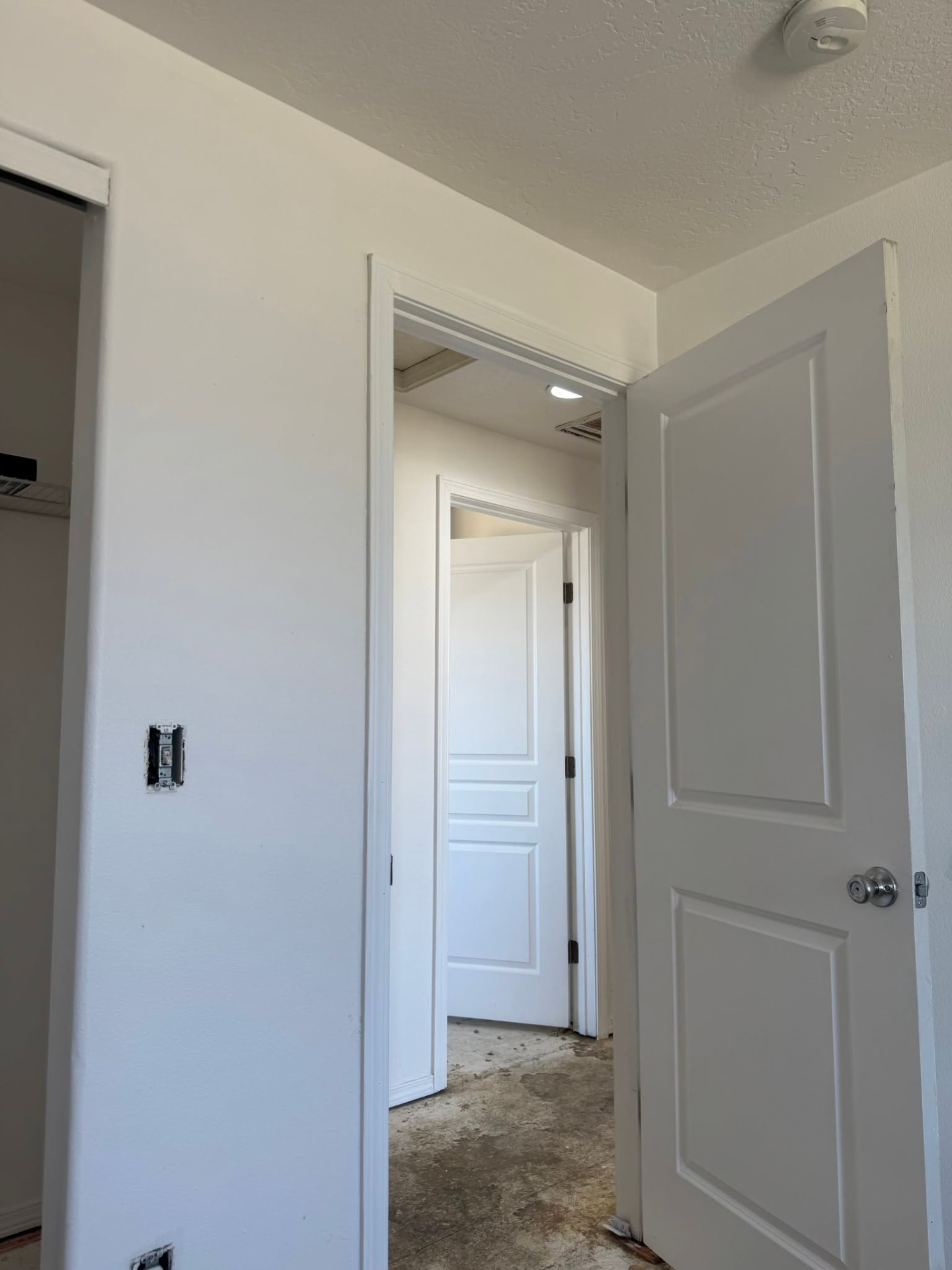 Interior wall and door painting in a Wenatchee home